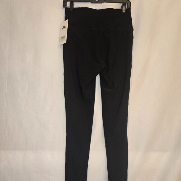 Black Fleece Lined Tummy Control Leggings - Picture 2 of 4